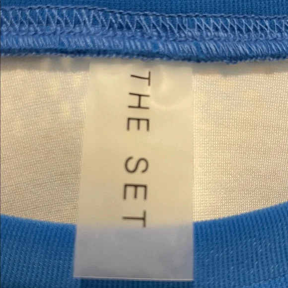 Size Large Women’s Set Blue Geometric Patterned Tracksuit - Picture 4 of 10